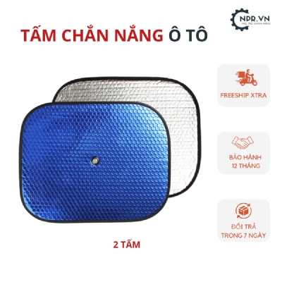 Bộ 2 Tấm Che Nắng Ô Tô, Tấm Chắn Nắng Ô Tô Xe Hơi Phản Quang Phủ Nhôm Bạc Cách Nhiệt