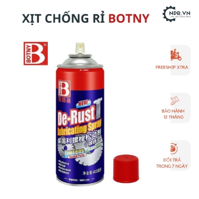 Chai xịt vệ sinh chống rỉ sét và bôi trơn ốc vít Botny B-1165 dung tích 400ml