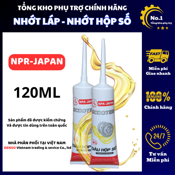 Nhớt láp xe ga - Nhớt hộp số - Dầu láp chuyên dụng hàng chính hãng NPR JAPAN 120ML