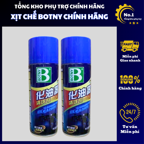 Xịt chế hoà khí - Xịt chế vệ sinh bình xăng con, kinh phun, buồng đốt cặn bẩn chính hãng BOTNY